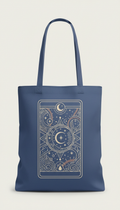 Celestial Indigo Tarot Icon Tote Bag